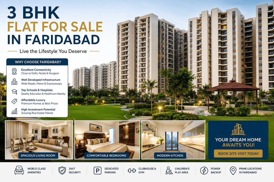 3 BHK Flat for Sale in Faridabad