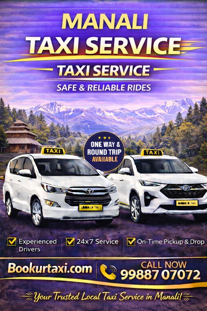 Manali Taxi Service | Manali Cab Service From ₹9/Km - BookUrTaxi