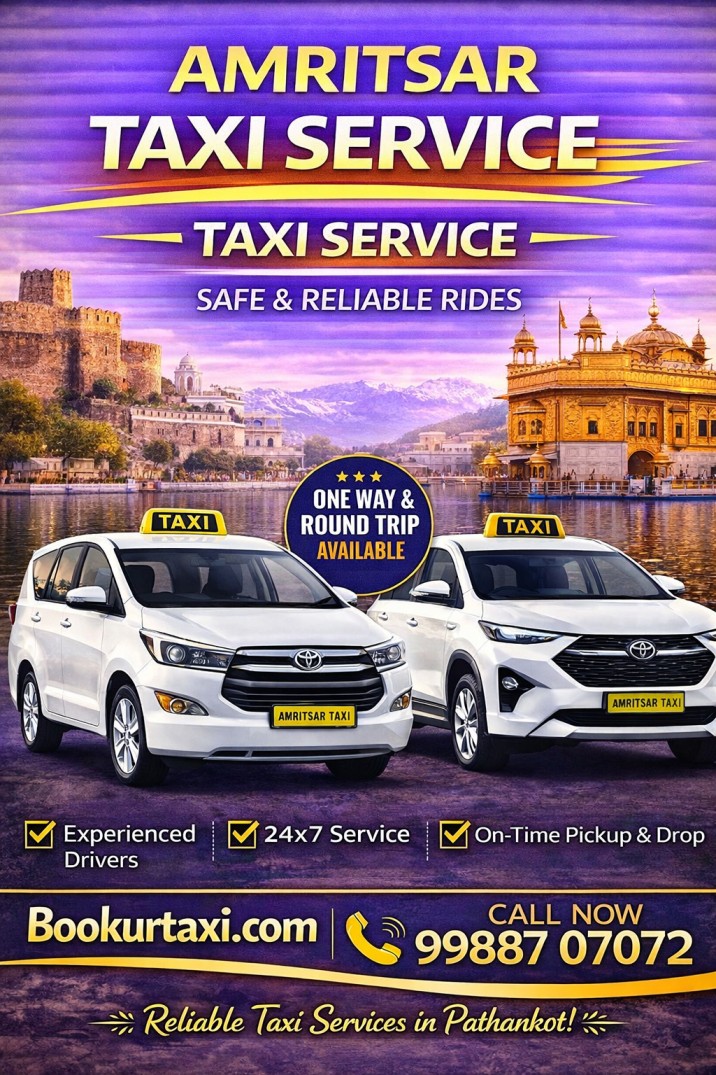 Amritsar Taxi Service | Amritsar Cab Service From ₹9/Km - BookUrTaxi
